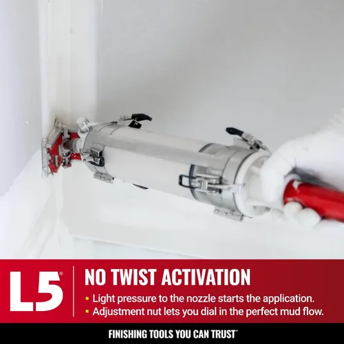 Vista 6 de LEVEL5 MiniShot Tubo Compuesto Asistido por Gas Acabar Esquinas Interiores + Exteriores con Facilidad Activación Sin Torsión Fácil de Usar
