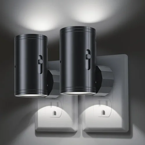 Vista 13 de Luz nocturna LED enchufable, luces nocturnas enchufables a la pared, sensor de atardecer a amanecer, brillo ajustable de 5-300 lúmenes, 2700 K
