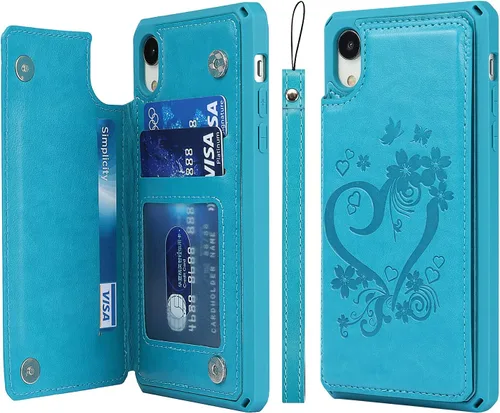 Vista 12 de Cavor - Funda para iPhone 6, 6S, 7, 8 Plus, 11 Pro, XS, Max, XR A-Negro