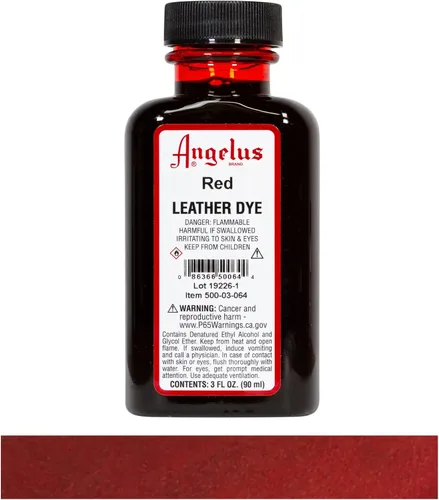 Vista 2 de Tinta para teñir cuero con aplicador (3 onzas), 3 onzas, Rojo