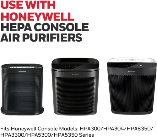 Vista 2 de Honeywell Kit de Repuesto de Filtro Purificador de Aire HEPA para Purificadores de Aire de las Series HPA300, HPA3300, HPA5300, HPA8350, Paquete