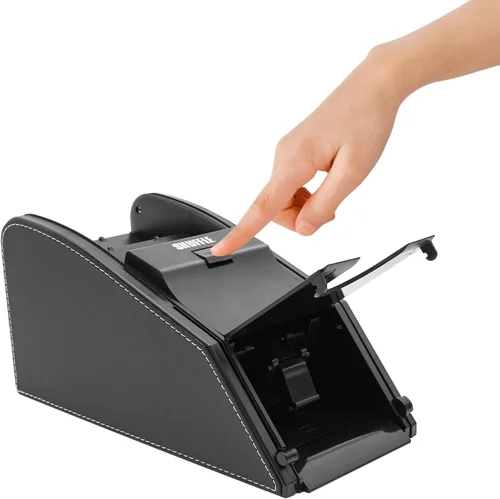Vista 2 de 1-2 barajador automático de cartas barajador de cartas eléctrico profesional máquina de barajar portátil para juego de fiesta en casa