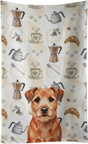 Vista 260 de Caroline's Treasures Afghan Hound - Toalla de cocina para barra de café, terciopelo frontal y lazo de algodón, lavable a máquina Sabueso afgano