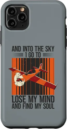 Vista 13 de Funda de aviación para iPhone 12/12 Pro y Into The Sky Flying Airplane Pilot Flight Plane