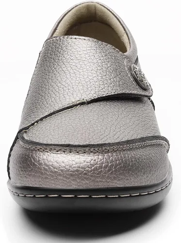 Vista 7 de Geoeleph Mocasines casuales para mujer, mocasines cómodos para caminar, mocasines de cuero para conducir
