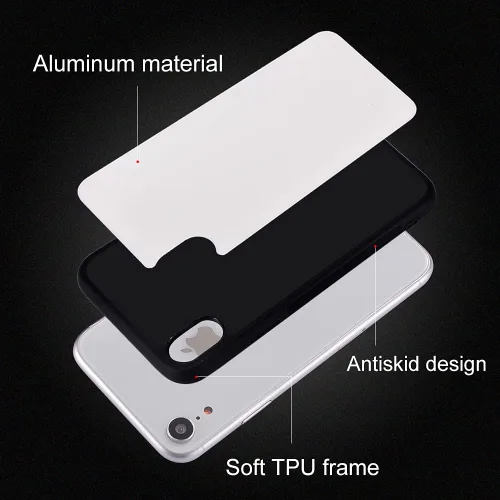 Vista 6 de Carcasas protectoras para iPhone 6 / 6s, hechas de poliuretano termoplástico suave y parte trasera dura, resistentes a los arañazos y a prueba