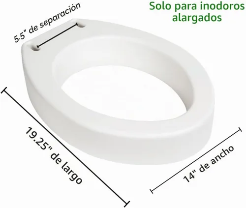 Vista 7 de Essential Medical Supply Asiento de inodoro, estándar, B5081, 1