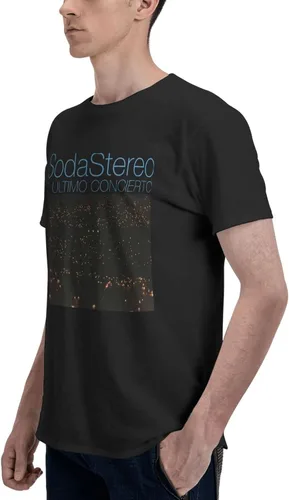 Vista 5 de Soda Stereo El Ultimo Concierto B T Shirt Mens Summer Tee Casual Short Sleeve Tops