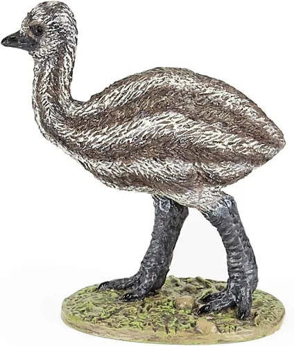 Vista 6 de Papo - Figura realista de bebé Emu - A partir de 3 años - Colección Wild Life - Juego educativo de pájaros jóvenes - Juguete de idea de regalo