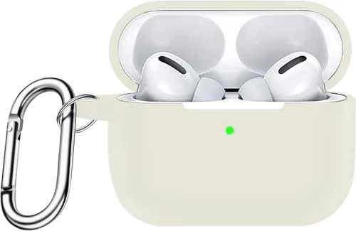 Vista 6 de Sahara - Venture Series - Funda de silicona para AirPods Pro (2ª generación), color blanco nube (HP00053)