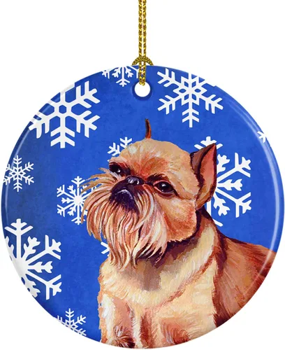 Vista 310 de Caroline's Treasures Cavalier Spaniel - Adorno de cerámica para colgar en el árbol de Navidad, para el hogar, Navidad, fiestas, regalo, 3 pulgadas