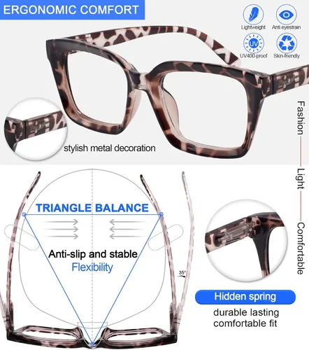 Vista 5 de MARE AZZURO Lentes de computadora para mujer, con bloqueo azul, elegantes lentes de juego para mujer, sin aumento