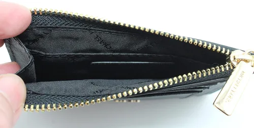 Vista 7 de Michael Kors Jet Set Travel - Funda pequeña para tarjetas de doble cara color negro