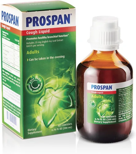 Vista 6 de Jarabe Prospan/Abrilar para la tos y la congestión nasal con extracto patentado de hoja de hiedra inglesa EA575 para adultos - Alivia la tos, alivio