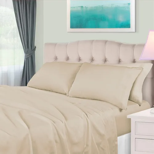 Vista 25 de BLUENILEMILLS Juego de ropa de cama ultrasuave de algodón egipcio de fibra larga, 650 hilos, lujoso, elegante, tejido de satén suave, 1 sábana
