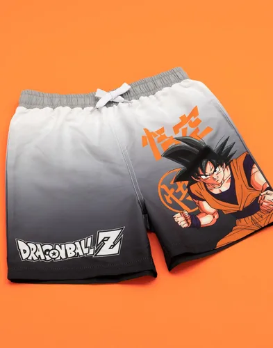 Vista 3 de Dragon Ball Z Pantalones cortos de natación para niños y adolescentes, pantalones de natación Goku con cordón en la cintura