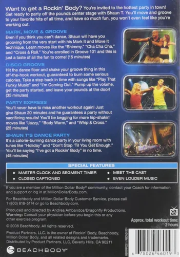 Vista 2 de DVD de ejercicios Shaun Ts Rockin Body