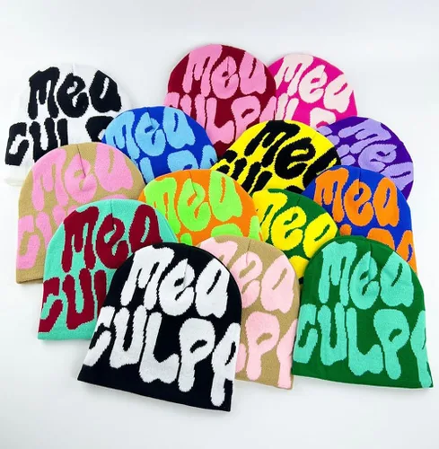 Vista 8 de HAILTH Y2K - Gorros de lana para mujer, gorro de punto acrílico para mujer, gorro de punto inalámbrico para invierno