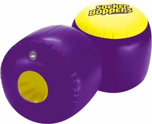 Vista 2 de Socker Boppers Almohadas Inflables de Boxeo - Un Par de Boppers - los colores variarán, Golpea y Batea, Vinilo Duradero, Actividad que Ayuda