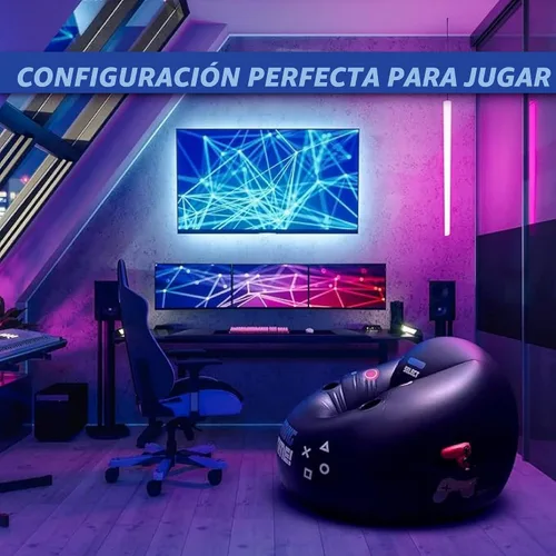 Vista 7 de Silla de juego inflable para niños y adolescentes con portavasos y bolsillos laterales - Estas sillas de tipo «puf» de aire para juegos para niños