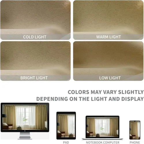 Vista 2 de CUCRAF Cortinas opacas cortas para oscurecer la habitación, paneles de cortina para ventana, bolsillo para cortinero, cortinas sólidas