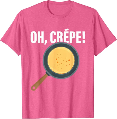 Vista 30 de Divertido juego de palabras "Oh, Crepe!" para crepes y pasteleros, Negro
