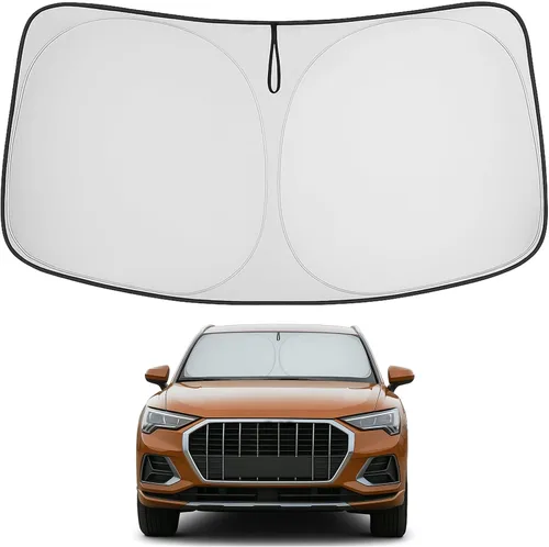 Vista 261 de Proadsy Parasol para parabrisas Rivian R1S 2022-2025 2026 de 4 capas plegable, protector de parasol frontal que bloquea los rayos UV, mantiene