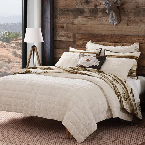 Vista 13 de Paseo Road Desert Sage - Juego de edredón tamaño individual, juego de ropa de cama rústico occidental de 2 piezas con funda de almohada, edredón