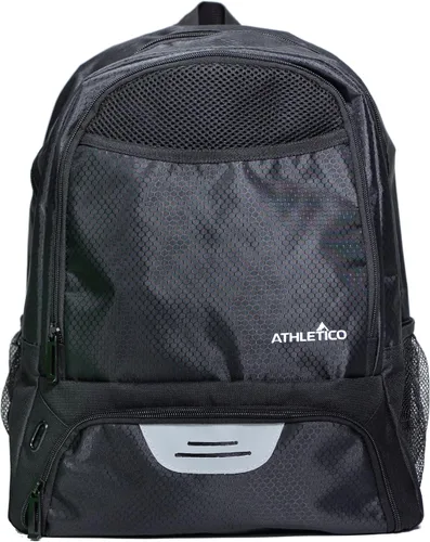 Vista 8 de Athletico - Mochila de fútbol juvenil, mochilas para baloncesto, voleibol y fútbol americano Incluye compartimentos separados para tacos y pelota