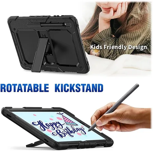 Vista 7 de SaharaCase Defense Series - Funda para Samsung Galaxy Tab S8 (2022) [parachoques a prueba de golpes] Protección de pantalla completa resistente