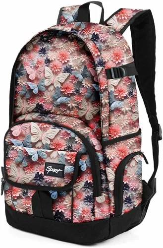 Vista 66 de Mochila escolar estilo Rickyh, mochila de viaje para hombres y mujeres, mochila ligera con compartimento para portátil, Tamaño único