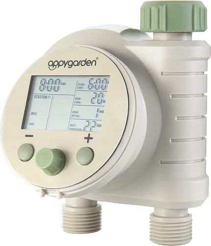 Vista 2 de Appy Garden Edge 2 Plus Temporizador automático programable para grifo de manguera de rociador (doble puerto)