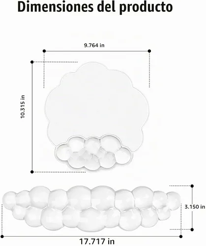 Vista 7 de Alfombrilla para mouse con reposamuñecas, juego de almohadillas de mouse de gel suave con soporte de muñeca de mano, bonitos accesorios