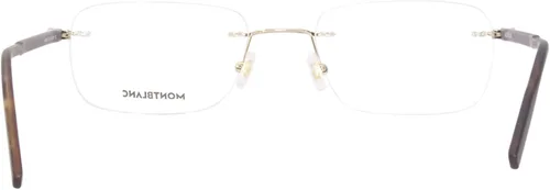 Vista 4 de Gafas graduadas Montblanc MB 0221 O- 006 Havana, Dorado Transparente Habana, 5922150