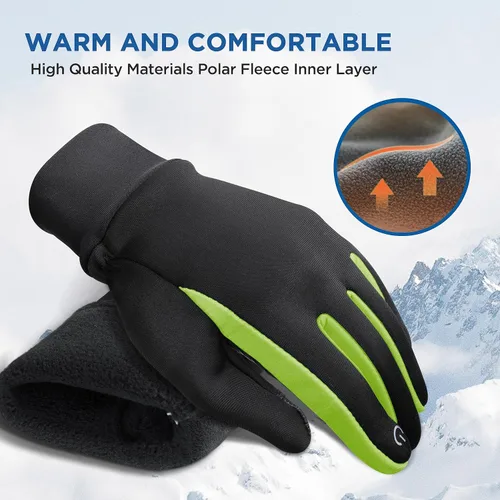 Vista 2 de SIMARI Guantes de invierno para niños, pantalla táctil, cálidos, térmicos, para correr, ciclismo, fútbol, rugby en clima frío, 106