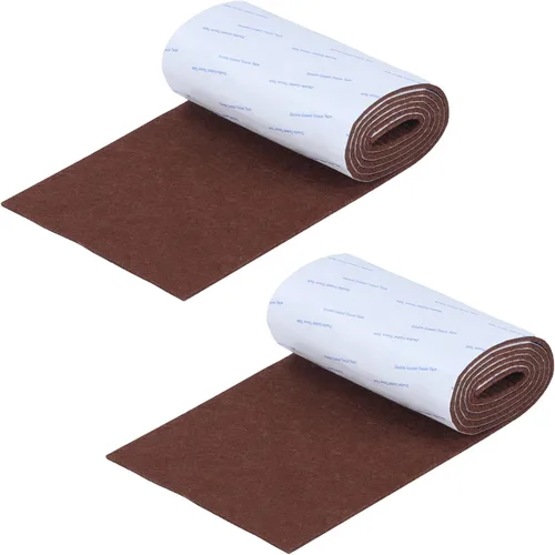 Vista 19 de Almohadillas de fieltro para muebles, cinta de fieltro cortable antideslizante autoadhesiva beige, rollo de tiras de fieltro de alta resistencia