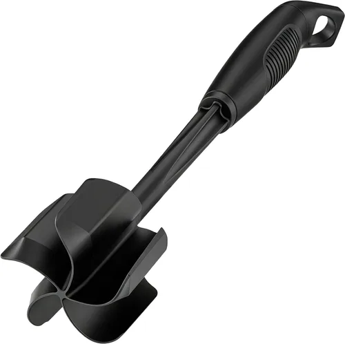 Vista 12 de Ourokhome Picador de carne y triturador de papas, triturador de carne molida de nailon resistente al calor para hamburguesas, 5 cuchillas curvas