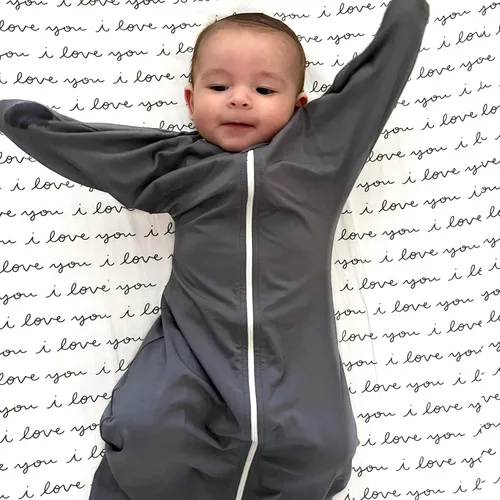 Vista 4 de ZIGJOY Shark-Fin - Manta de transición para recién nacido, 0.5 tog de rayón hecho de bambú, saco de dormir para bebé, manta con cremallera de 2