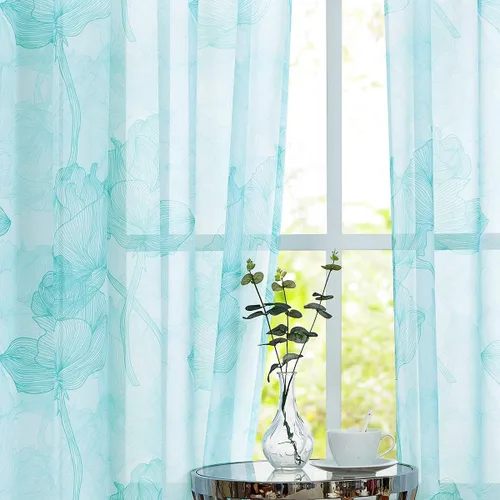 Vista 2 de Treatmentex Lotus - Cortinas transparentes botánicas