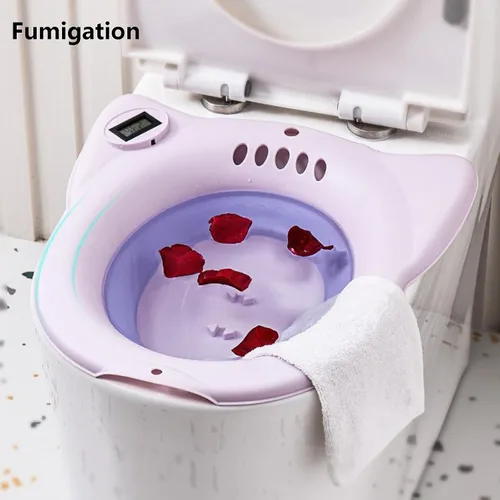 Vista 3 de Bañera eléctrica para hemorroides, asiento de inodoro, cuidado posparto, bañera para adultos y mujeres, kit de baño para mujeres, kit de baño