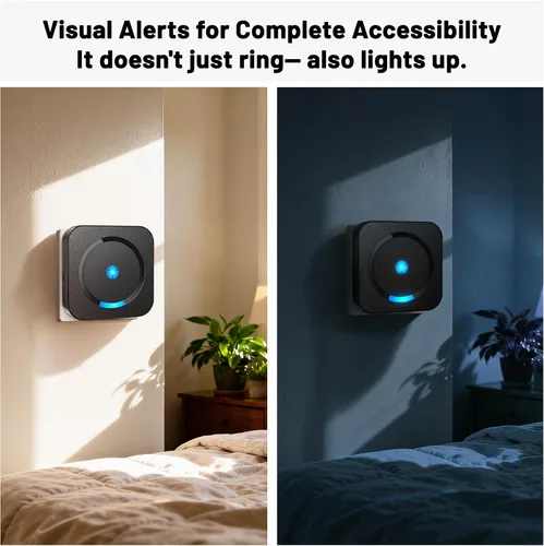Vista 4 de Extensor de timbre de puerta inalámbrico para Blink - Compatible con Blink Doorbell (Gen 1), 1 extensor de timbre de video y 2 receptores