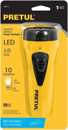 Vista 3 de Linterna recargable LED, 10 lúmenes, Pretul