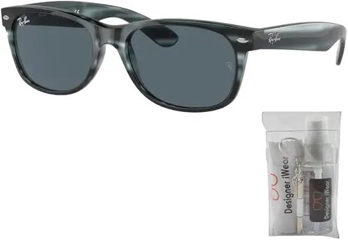 Vista 2 de Ray-Ban RB2132 NEW WAYFARER - Gafas de sol para hombres y mujeres paquete con kit de cuidado de gafas de cortesía de diseñador iWear