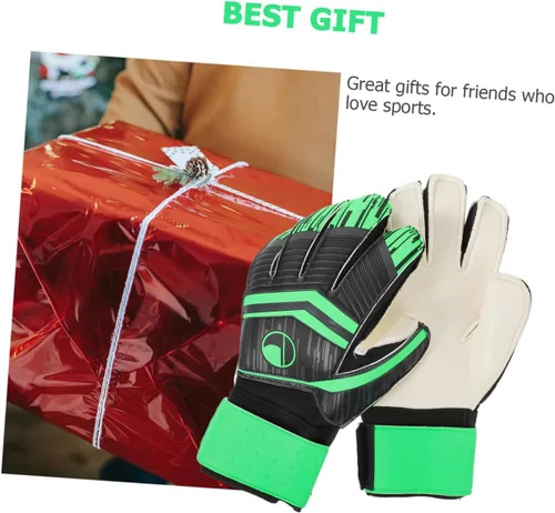 Vista 5 de GALPADA 1 par de guantes creativos de fútbol para mayor agarre y comodidad para jóvenes y adultos