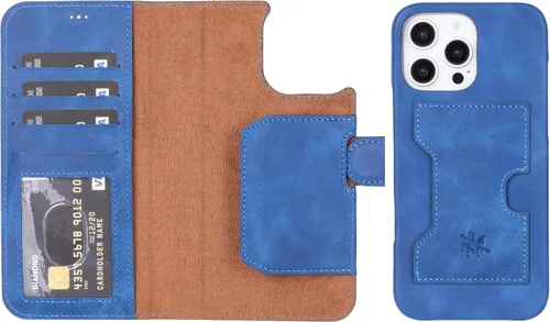 Vista 182 de Venito Florence - Funda de piel compatible con Samsung Galaxy S9, extra segura con bloqueo RFID, cartera desmontable para teléfono (gris decolorado)