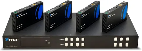 Vista 10 de OREI Divisor extensor HDMI 4K 1x4, cable múltiple a través de un solo cable CAT6/7 4K @60Hz 4:4:4 HDCP 2.2 con gestión EDID, hasta 230 pies, bucle