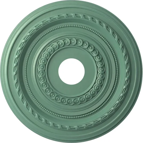 Vista 11 de Ekena Millwork CMP10CO Cole Medallón de techo de PVC termoformado (se adapta a toldos de hasta 4 1/4"), 10 "OD x 3 1/2" ID x 3/4" P