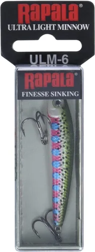 Vista 4 de Rapala Ultra Light Minnow 06 Señuelo de pesca, 2.5 pulgadas, trucha arcoíris