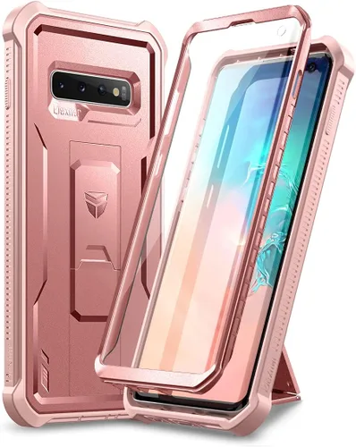 Vista 11 de Dexnor Funda para Samsung Galaxy S10, [Protector de Pantalla y Soporte Integrados] Protección de Grado Militar de Servicio Pesado a Prueba de Golpes