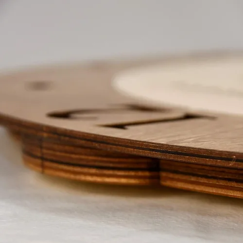 Vista 5 de Sea & Soul Deep Creek Lake - Reloj de pared de madera de 24 pulgadas, fabricado con orgullo en los Estados Unidos, arte de cartas náuticas, regalos